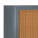 Armoire haute à rideaux 43x120x198 cm - Rideaux décor bois
