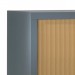 Armoire haute à rideaux 43x120x198 cm - Rideaux décor bois