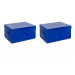 Lot de 2 coffres 50-55 cm bleu primaire